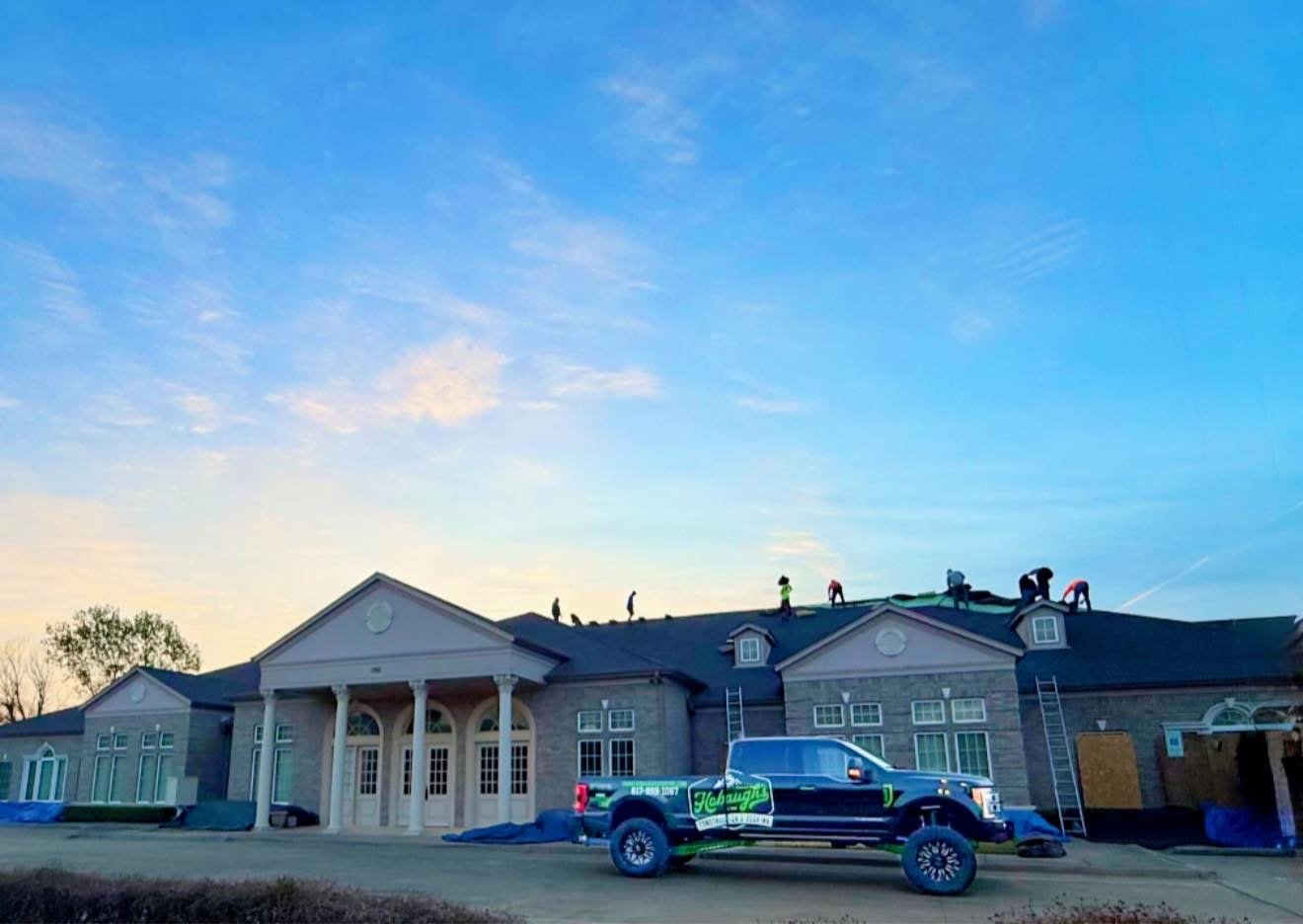 Recent roofing project