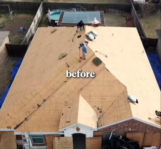 Recent roofing project